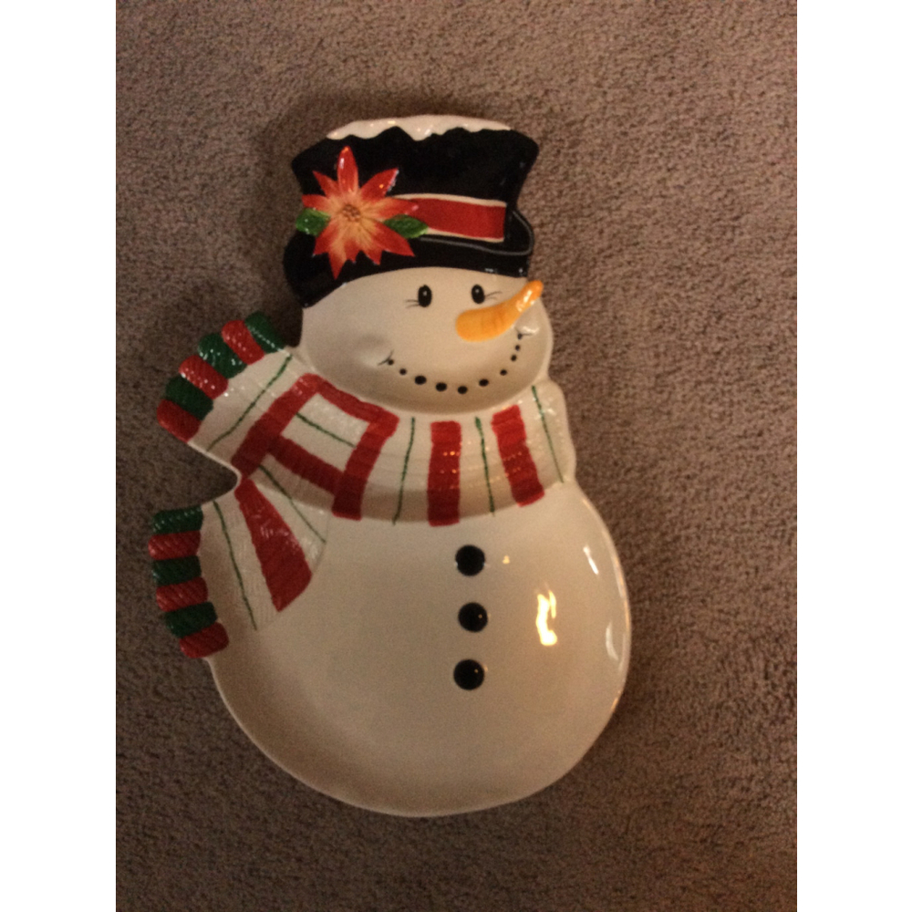 Fitz and Floyd Snowman Serve Ware